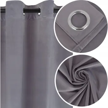 Obraz ZÁVĚS SAMETOVÝ S KOLEČKY 140x250 HOTOVÝ SILNÝ HLADKÝ ZATEMŇOVACÍ