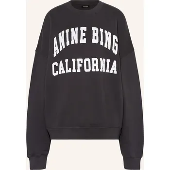 Dámská mikina Anine Bing Dámská Mikina Miles, tmavě šedá / bílá, 36
