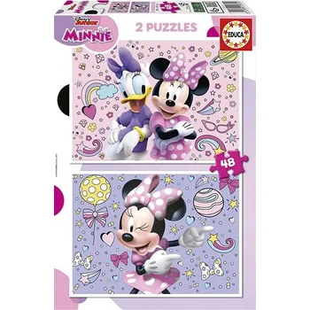 Puzzle EDUCA Puzzle Minnie 2 × 48 dílků