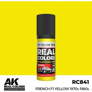 Modelářská barva AK Interactive French F1 Yellow 1970s-1980s 17ml AKRC841