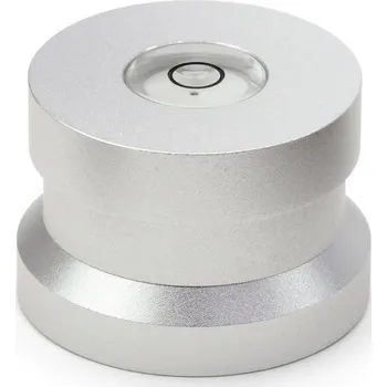 Příslušenství pro gramofon Dynavox Alu Single Puck ASP3 (Hliníkový středový adaptér pro singly, celohliníkové stříbrné provedení, výška 25mm, vestavěná vodováha)
