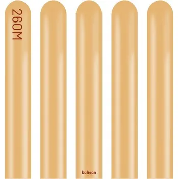 Balónek Modelovací balonky chromové zlaté, Mirror Gold 260M, 50 ks