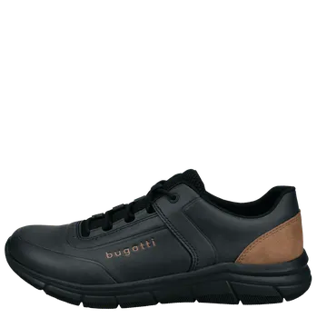 Pánské polobotky PÁNSKÉ POLOBOTKY BUGATTI 345-AFA13-5000-1000 ČERNÁ Barva: Černá, Velikost: 45
