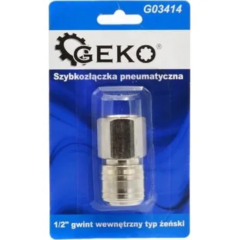 Příslušenství ke kompresoru Pneumatická rychlospojka 1/2" vnitřní závit (samice) GEKO G03414