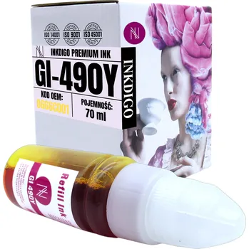 Žlutá inkoustová kazeta Inkdigo pro Canon