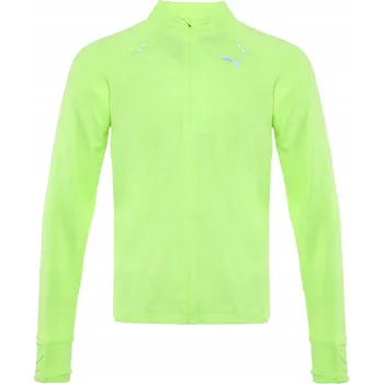 Dámská větrovka Dámská běžecká bunda PUMA Run Gridfleece fizzy apple L