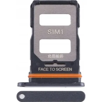 Šuplík / Držák SIM karty Xiaomi 12T - Černý