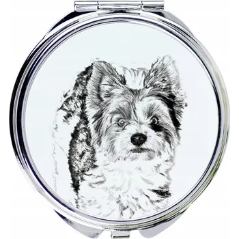 Kosmetické zrcátko Biewer Yorkshire Terrier - kapesní zrcátko s motivem psa, personalizované