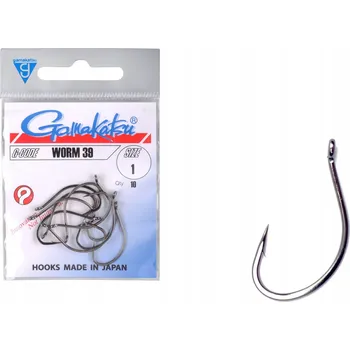 Rybářský háček GAMAKATSU Háčky na červy 39 č. 1 10 Ks .