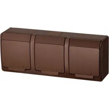 Elektrická zásuvka Zásuvka napájení AC samice WW Zásuvka 250V trojitá