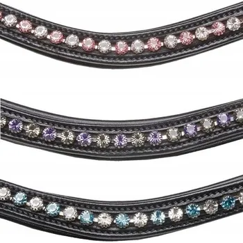 Čelenka KOLEKCE Čelenka - Kieffer fuchsiové křišťály , celá černá