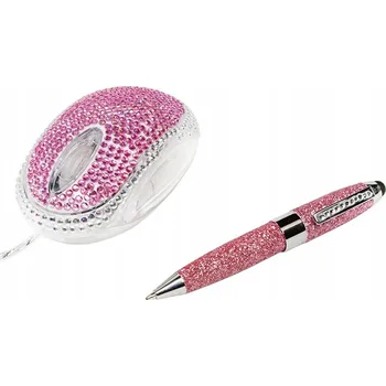 Myš Drátová Myš Optická USB myš Rysek s dotykovým ovládáním Logilink 800DPI s krystaly