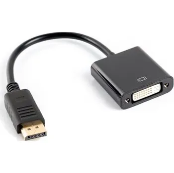 Video kabel LANBERG adaptér DisplayPort (M) 1.2 na DVI-I (F) (24+5), dual link AD-0007-BK