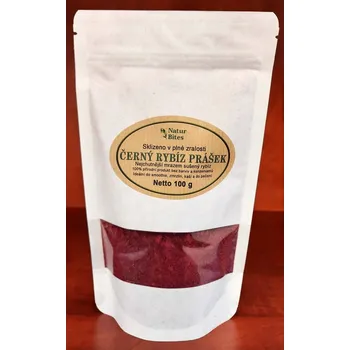 Sušené ovoce Černý rybíz lyofilizovaný prášek XXL 1000 g, NaturBites