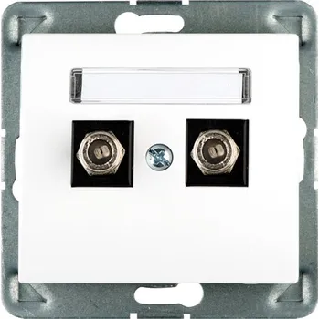 Elektrická zásuvka Anténní zásuvka nástěnná Polmark bílá