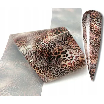 Přípravek na nehty FÓLIE NA NEHTY TRANSFEROVÁ 100cm x 4cm - PANTER VZOR