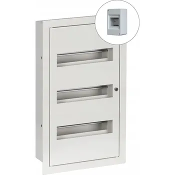 Rozvaděč Rozvodnice pod omítku 36 modulů IP31 270x480x120 s dvířky RP 36 ZSZ Sabaj