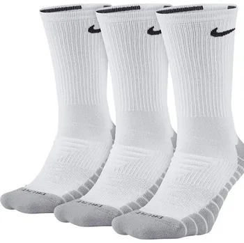 Pánské ponožky Vysoké funkční ponožky Nike EVERYDAY MAX CUSHIONED CREW TRAINING (3 PAIRS) bílé SX5547-100 - M | UK 12 | US 13