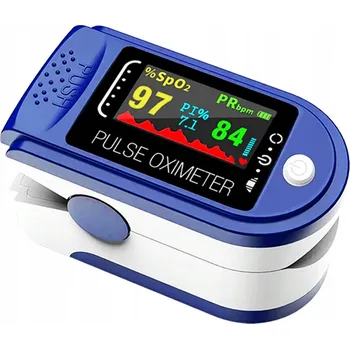 Pulzní oxymetr Pulse Oximeter Pulzní Oxymetr LK88 modrá
