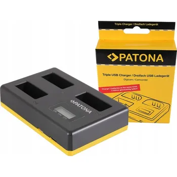Trojitá USB nabíječka PATONA pro Canon LP-E17