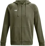 Pánská rozepínací mikina Under Armour RIVAL FLEECE FZ HOODIE zelená 1379767-390 - L | UK 13 | US 14