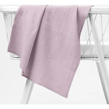 látková plena Mušelínová plena/dečka Nature MSN-021 Bledě fialová 120x120 cm