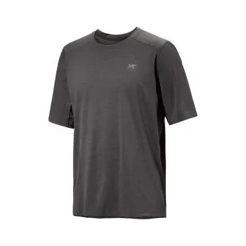 Arcteryx Cormac Crew SS Men Black Heather černá XL