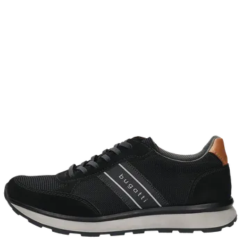 Pánské polobotky PÁNSKÉ POLOBOTKY BUGATTI 335-AR001-1469-1010 ČERNÁ Barva: Černá, Velikost: 43