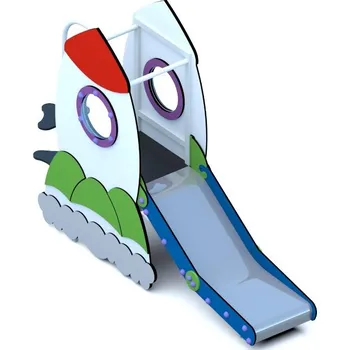 Dětské hřiště Playground System Herní sestava s nerezovou skluzavkou Raketa