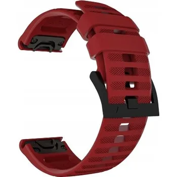 Řemínek na hodinky Řemínek Garmin Fenix 5 / 5 Plus / 6 / 6 PRO pro Garmin 22mm červený