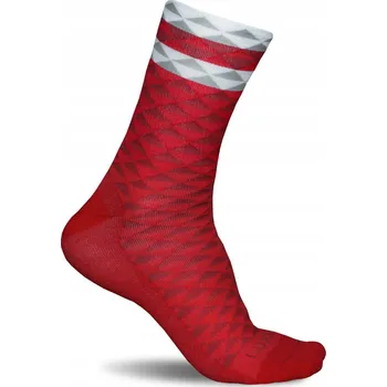 Pánské ponožky Ponožky Luxa Asymmetric Red - S