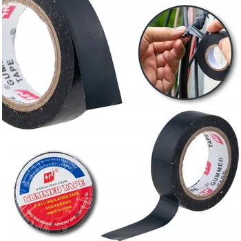 Izolační páska IZOLAČNÍ PÁSKA ČERNÁ VODĚODOLNÁ PVC SILNÁ ČERNÁ IZOLACE 9m