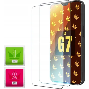 Pouzdro na mobilní telefon 2-BALENÍ Hybridní Sklo pro LG G7 / G7 ThinQ (Fólie, Ochranné, Displej, 9H)