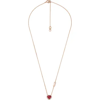 Náhrdelník Michael Kors Krásný pozlacený náhrdelník se zirkony Pavé Heart MKC1520BG791 + 2 měsíce na vrácení zboží