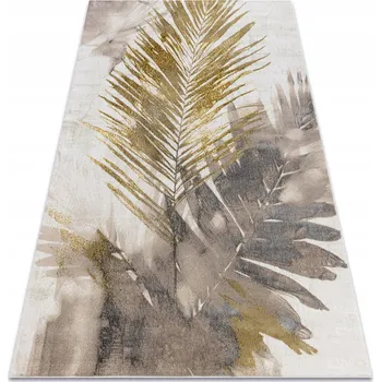 Koberec Koberec DO OBÝVÁKU GLAMOUR Listy Palma moderní strukturovaný 140x190 cm