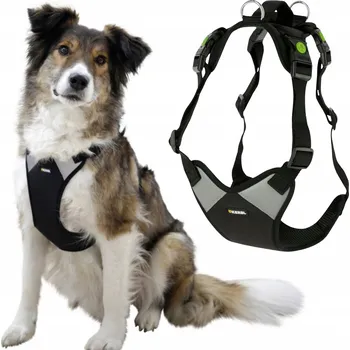 Postroj pro psa KERBL Pulsive Postroj pro psa plný beztlakový nastavitelný reflexní černý L