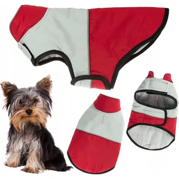 Moto oblečení Oblečení pro psa na zimu s ODRAZKOU, zateplené, zapínané na na suchý zip, bunda S