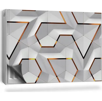 Obraz Magnetická podložka na radiátor, kryt 90 x 60 cm šedá