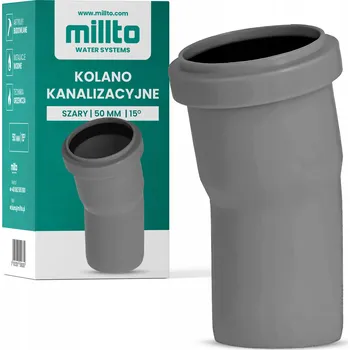 Kanalizační potrubí PVC Koleno pro Kanalizační Trubky 50 Spojka 15° PP