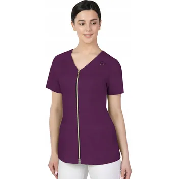 Dámské sako 52 DÁMSKÝ ZDRAVOTNICKÝ PLÁŠŤ S LÍMCEM NA ZIP KOSMETICKÝ HALENA 379