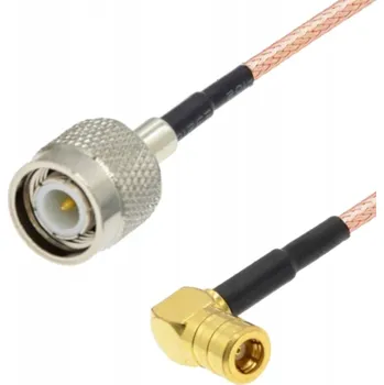 Elektrická zásuvka Propojovací kabel SMB zásuvka ÚHLOVÁ / TNC zástrčka RG316 50cm