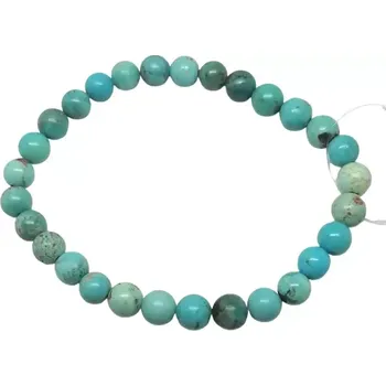 Náramek Exkluzivní tyrkysový náramek 6 mm