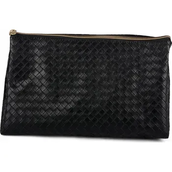 Kosmetická taška UNISEX kosmetická taška z EKO-KŮŽE černá XL