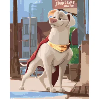 Zuty Malování podle čísel Krypto se škodolibě pohledem (DC League Of Super-Pets)