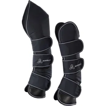 Ochrana nohy a ocasu Acavallo přepravní chrániče 900D ripstop polyester, Cob, černá
