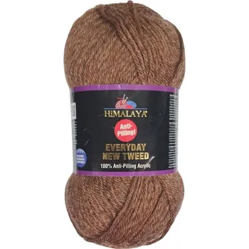 Příze Everyday New Tweed, 75124, hnědá