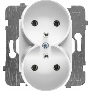 Elektrická zásuvka Bílá nástěnná Elektrická Zásuvka Polmark