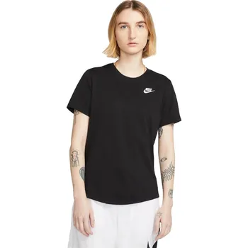 Dámské tričko Dámské tričko s krátkým rukávem Nike W NSW TEE CLUB W černé DX7902-010 - S | UK 9,5 | US 12