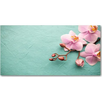 Obraz Panel mezi kuchyňský nábytek Orchidej 140x70 + LEPIDLO