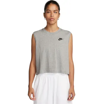 Dámské tílko Nike W NSW CLUB CRP SL TEE W šedé FV5505-063 - M | UK 9,5 | US 12